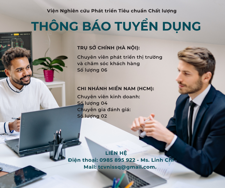 VIỆN CHẤT LƯỢNG ISSQ THÔNG BÁO TUYỂN DỤNG 2023